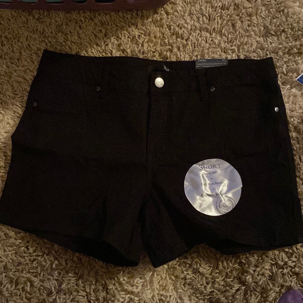 1822 denim brand size 16 high rise black shorts